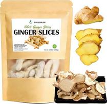 DAMAICHUHAI Džiovintas imbieras, 100 g, imbiero griežinėliai maišelyje, džiovintas imbieras, skirtas imbierinei arbatai, karštiems gėrimams, imbiero milteliams, maisto gaminimui, imbiero sulčiams, kepimui ir prieskonių mišiniams