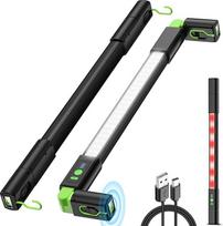 daphomeu LED dirbtuvių lempa 3000 LM, įkraunama 6400 mAh darbo šviesa, variklio skyriaus šviesa su magnetais ir kabliukais, su raudona avarine šviesa, idealiai tinka darbiniam apšvietimui, stovyklavimui ir avarinėms situacijoms