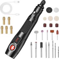 Daugiafunkcinis akumuliatorinis įrankis 4,2 V, mini akumuliatorinis rotacinis įrankis, daugiafunkciniai įrankiai su LED apšvietimu, universalus rotacinis šlifuoklis, skirtas šlifavimui, graviravimui, poliravimui, gręžimui ir pjovimui