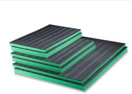 Daugiasluoksnės putos 1200 x 800 mm, pritaikomos didelio tankio putų plokštės, skirtos saugiam pakavimui, apsaugai ir organizavimui, idealiai tinka įrankių dėžėms ir subtiliems prietaisams (žalios spalvos, 50 vnt.)