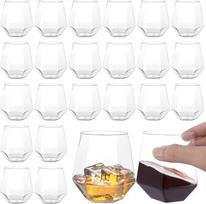 Daugkartinio naudojimo plastikinės vyno taurės 350ml vyno taurės, skirtos sulčių šampanui, viskiui, nedūžtančios, skaidrios plastikinės taurės lauko stovyklavietės vestuvių vakarėliui 40