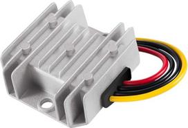 DC įtampos keitiklis, atsparus vandeniui, automatinis "Buck Boost" keitiklis DC-DC 8V-40V į 12V 3A 36W Step Down Up maitinimo šaltinio reguliatoriaus modulis transformatorius golfo vežimėliui, klubui, automobiliui ir kt.