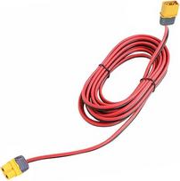 DC XT60 prailginimo kabelis, 12 AWG, 10,0 m ilgio, ypač minkštas silikoninis kabelis, su vyriškuoju ir moteriškuoju jungtimis, maitinimo adapterio kabelis, maksimalus srovės stipris 20 A, saulės energijos įkrovimo kabelis (10 m)