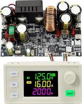DC-DC žeminantis keitiklis, XY-12522 DC-DC 2000 W, 12 V–140 V į 0,5 V–125 V žeminantis maitinimo modulis, MPPT 22 A maitinimo modulis su LCD ekranu