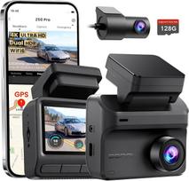 DDPAI Z50 Pro automobilinė vaizdo kamera (priekinė ir galinė kamera), 4K + 1080P, dvigubas HDR, 128GB kortelė, „Wi-Fi 6“, GPS, 3 colių IPS ekranas, 48 val. stovėjimo stebėjimas, naktinio matymo funkcija, ADAS, ciklinis įrašymas, G-jutiklis, superkondensa