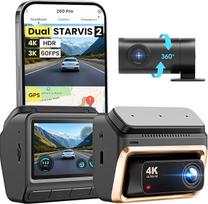 DDPAI Z60 Pro 4K automobilinė vaizdo kamera su priekinės ir galinės kameros sistema, dviem „STARVIS 2“ ir „IMX678“ jutikliais, 60 kadrų per sekundę, HDR, AI-ISP naktinio matymo funkcija, 4G LTE palaikymas, 5 GHz „Wi-Fi“, GPS, 24 val. stovėjimo režimas, 3