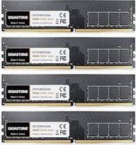 DDR4 OPERATYVIOJI ATMINTIS: GIGASTONE 64GB rinkinys (4x16GB) DDR4 2666MHz (2400MHz arba 2133MHz) PC4-21300(PC4-19200/17000) CL19 1.2V UDIMM 288Pin Non-ECC Unbuffered PC Desktop High Upgrade atnaujinimas atnaujinimas