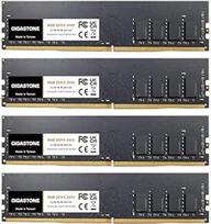DDR4 OPERATYVIOJI ATMINTIS: GIGASTONE 32GB rinkinys (4x8GB) DDR4 2666MHz (2400MHz arba 2133MHz) PC4-21300(PC4-19200/17000) CL19 1.2V UDIMM 288Pin Non-ECC Unbuffered PC Desktop High Performance Upgrade