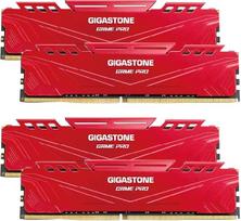 DDR4 RAM: „GIGASTONE Game Pro“ 64GB rinkinys (4x16GB) DDR4 3200 MHz PC4-25600 CL16-18-18-40 „Intel XMP 2.0“ „AMD Ryzen“ 1,35 V UDIMM 288 kontaktų be ECC, be buferio, stalinio kompiuterio aukštos našumo atmintis, raudona