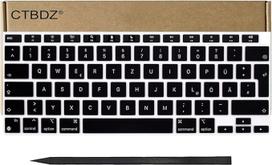 DE-Layout QWERTZ klavišų keitimo mygtukai, skirti „MacBook Air Retina“ 13 colių A2179, M1 A2337 nešiojamojo kompiuterio klaviatūrai (2020 m.)