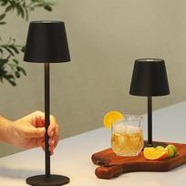 DEELUX LED stalinis šviestuvas Belaidis reguliuojamas apšvietimas Belaidis reguliuojamas lietimui jautrus LED akumuliatorinis stalinis šviestuvas Reguliuojamas aukštis 3 spalvų temperatūros 4600 mAh Tinka naudoti patalpose ir lauke Įkraunamas USB-C Metali