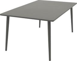 DEGAMO Denver sodo stalas 100 x 160 cm Stačiakampio formos metalinis / plieninis pilkos spalvos, skirtas naudoti patalpose ir lauke