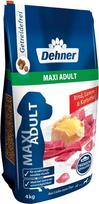 Dehner Premium Dog Food Maxi Adult sausas maistas be grūdų suaugusiems didelių veislių šunims Jautiena, ėriena, bulvės 4 kg