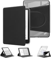 Dėklas 7 colių „Kindle Paperwhite“ 12-osios kartos modeliui (2025/2024 m.), 360° pasukamas dėklas „Kindle Colorsoft Signature Edition“ (2024 m.) modeliui, nuimamas magnetinis reguliuojamas laikiklis, skaidrus, su automatinio miego ir pažadinimo funkcija