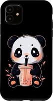 Dėklas iPhone 11 Panda Bear Boba Tea Bubble Tea Anime Kawaii