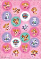 dekora, Skye ir Everestas 20 x 1,35" skersmens "Paw Patrol" mini vaflinio popieriaus keksiukų ir keksiukų viršūnėlės, vaikų gimtadienio dekoracijos, ryžių popierius, be glitimo