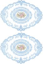 Dekoratyvinės siuvinėtos stalo servetėlės, 2 vnt., 30×43 cm, skirtos nuotraukų rekvizitams ir namų dekoravimui