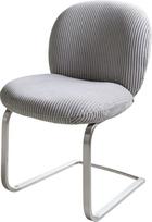 DELIFE "Nube-Flex Swing Chair" plokščia nerūdijančio plieno virvelė Silver Grey Pocket Spring Core
