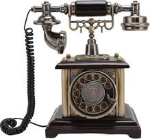 Denash Antikvarinis elegantiškas dekoratyvinis Retro fiksuotojo ryšio telefonas, skirtas namų viešbučio prieškambario derliaus telefonui, skirtas DTMF sistemai
