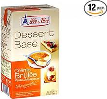 Desertinė bazė "Crème Brulee" su Madagaskaro vanile, "Elle & Vire", 1 l