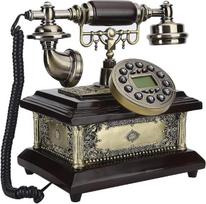 Dervinis senovinis, klasikinis, retro stiliaus laidinis telefonas, skirtas namams, viešbučiams, rašomiesiems stalams, miegamajam ir svetainei su
