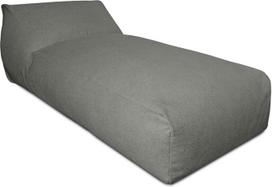 Deshome - Sodo pupų maišas, nuimamas lauko šezlongas, 180 x 90 cm, pupų maišo kėdė, lauko pupų maišas su paminkštinimu, "Pouf Puff" dizainas, pilkai rudas