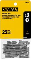 DEWALT DW2125 Nr. 2 „Phillips“ sraigtų antgaliai gipso kartonui (25 vnt. pakuotė)