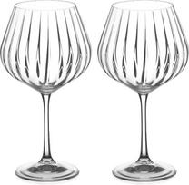 DIAMANTE „Mirage“ šampano kokteilio taurelės, „Coupe“ stiklinės, krištolo džino balioninės stiklinės (2 vnt. rinkinys)
