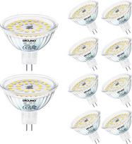 DiCuno GU5.3 LED „Cool White“ 6 W, atitinka 70 W, 610 lm, 6000 K, 12 V, 10 vnt. pakuotė | MR16 LED prožektorius, 120° spinduliavimo kampas, nemirgantis, nereguliuojamas, skirtas įleistiniams šviestuvams, įleistiniams prožektoriams, vitrinoms