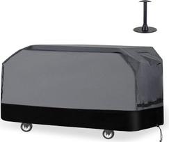 Didelės galios grilio dangtis "Blackstone" 36 colių griliui, "Royal Gourmet" | Storas 600D Oksfordo vandeniui atsparus UV spinduliams ir išblukimui grilio stoties dangtis (68" plotis x 28" gylis x 35,4" aukštis, pilka/juoda)