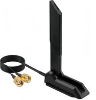 Didelio našumo magnetinė „WiFi 6E“ antena su trijų dažnių juostomis (6 GHz, 5 GHz, 2,4 GHz), 2x2 MIMO, didelio stiprinimo RP-SMA antenos su „Bluetooth 5.3“, skirtos žaidimų kompiuteriams, suderinamos su „ASUS ROG Strix“, „Gigabyte Aorus“ ir stacionariaisi