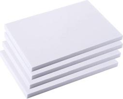 Didelio tankio putų plokštė, skirta rankdarbiams ir ekspozicijoms: 20 cm x 30 cm, puikiai tinka modeliavimui, formavimui ir sienų dekoravimui. (Balta, storis 4 mm, 4 vnt.)
