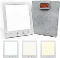 Dienos šviesos lempa, iki 10 000 liuksų, šviesos terapijos lempa, imituojanti dienos šviesą, terapinė lempa „Daylight Sad“, šviesos dušas su stovu, maišeliu ir USB-C kabeliu