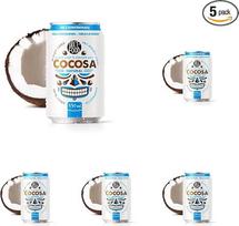 DIET-FOOD „Cocosa“ kokosų vanduo, gazuotas kokosų vanduo, kilmės šalis – Vietnamas, be dirbtinių priedų ir be cukraus, 330 ml (5 vnt. pakuotė)