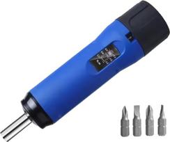 Digitalanzeige, Voreingestellter, Einstellbarer Drehmomentschraubendreher mit 1/4-Antrieb, 4 Bits im Lieferumfang Enthalten, Schraubendrehmomentsatz 0,5-3,0 NM