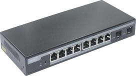 DIGITUS PoE tinklo komutatorius - 8 prievadai - Gigabit Ethernet - nevaldomas - 8X RJ45 prievadai - 135W PoE biudžetas - 10/100/1000Mbps - juodas