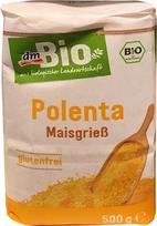 dmBio Polenta Kukurūzų manų kruopos, 500 g maišelis (pakuotė po 1)