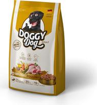 DOGGY Dog Adult Poultry, 1 kg, sausas maistas suaugusiems šunims su lašišų aliejumi, be grūdų, pagamintas Vokietijoje