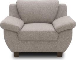 DOMO. kolekcija „Panama“ fotelis, minkštas krėslas, vienvietis krėslas, sofų komplektas, 3-2-1, pilkai rudos spalvos, 108 cm | V
