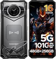 DOOGEE S200 Android 16 AI 5G lauko mobilusis telefonas be sutarties, 32GB + 256GB lauko išmanusis telefonas Dimensity 7050, 10100mAh + 33W statybvietės mobilusis telefonas, 1,32 colio AMOLED galinis ekranas 6.72