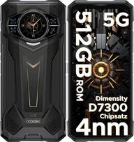 DOOGEE S200 Plus 5G lauko mobilusis telefonas be sutarties, Dimensity 7300, 32GB + 512GB lauko išmanusis telefonas "Android 14", 1,32 colio + 60 Hz AMOLED galinis ekranas, 6,72 colio FHD + 120 Hz, 100 MP AI kamera