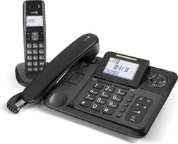 DORO - "Doro Comfort 4005" - laidinis fiksuotojo ryšio telefonas + belaidis DECT telefonas su AB - ekranas su apšvietimu - LED indikatorius - klaviatūra su dideliais mygtukais - garso stiprintuvas - juodas