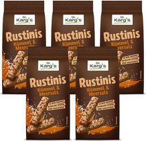 Dr. Kargs „Rustinis“ su kmynų sėklomis ir jūros druska, traškūs kaimiški, 125 g, 5 vnt. pakuotė
