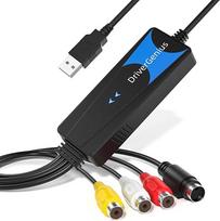 DriverGenius VDC2025 | USB 2.0 vaizdo įrašymo įrenginys – VHS ir MiniDV skaitmeninimas (VHS į DVD, S-Video ir kompozicinis įėjimas, suderinamas su „Windows 11“ ir „macOS 15“) | VHS/DVD į skaitmeninį konverteris, įrašymas ir transliacija realiuoju laiku, s