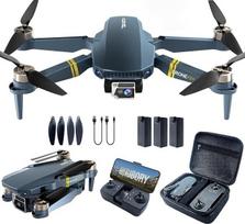 Dronas su 4K HD kamera pradedantiesiems, sulankstomas, 3 akumuliatoriai, skrydžio trukmė – 84+ min., veikimo nuotolis – 800 m, variklis be šepetėlių F89-DE-260613-1