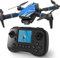 Dronas su kamera ir LCD ekranu, transliuojantis vaizdą realiuoju laiku, 4K dronas su bešepetės varikliu, 270° kliūčių išvengimo funkcija, sulankstomas nuotolinio valdymo mini kvadrokopteris suaugusiems pradedantiesiems, svoris mažesnis nei 250 g, dovana