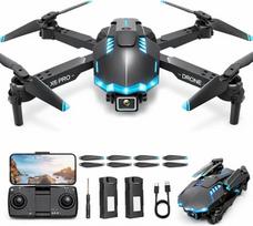 Dronas su kamera 1080P vaikams pradedantiesiems, bešepetėlinio variklio RC kvadrokopteris, paleidžiamas vienu mygtuku/35 minučių skrydžio laiko/aukščio išlaikymo, žaislai ir dovanos berniukams (juodas)