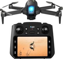Dronas su kamera, 4,5 colio LCD ekranas nuotolinio valdymo pultelyje, dronas su ekranu, FPV dronai su bešepetės varikliais, skirti vaikams, suaugusiems ir pradedantiesiems, sulankstomas nuotolinio valdymo kvadkopteris, paleidimas vienu mygtuku