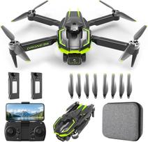 Dronas su kamera 4K vaikams su bešepetėliniu varikliu, RC dronas kvadrokopteris su WiFi perdavimu, 38 min. ilgas skrydžio laikas, pradedančiųjų dronų žaislinės dovanos berniukams mergaitėms (žalias)