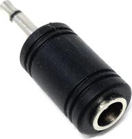 DRUT 1 vnt. 5,5 mm x 2,1 mm DC moteriškos jungties į 3,5 mm mono kištuką DC kištuko kabelio keitiklis-adapteris, juodos spalvos